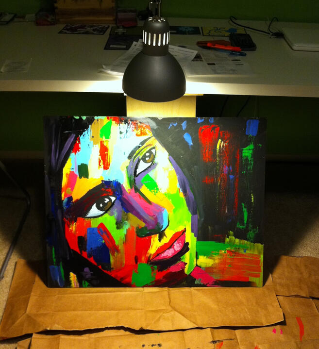 Painting of my wife